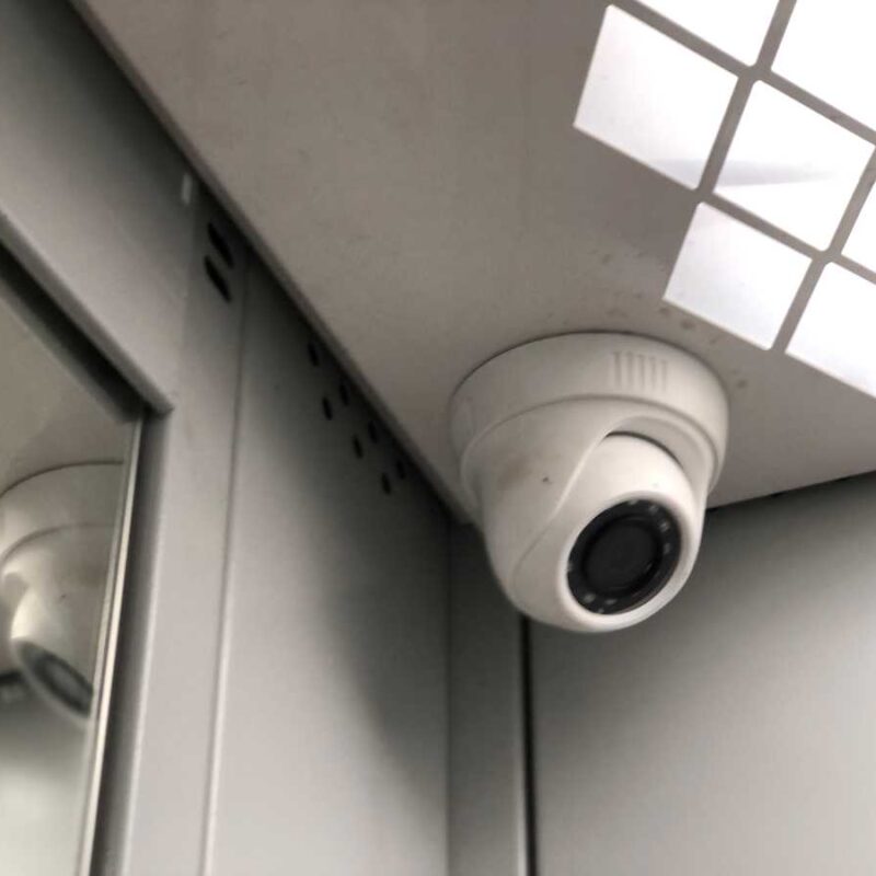 verkada camera in corner of ceiling