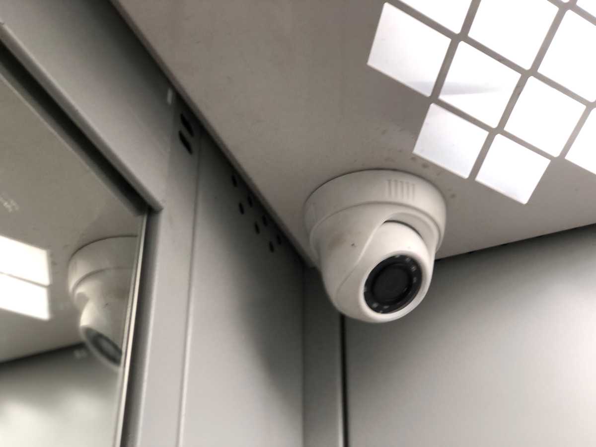 verkada camera in corner of ceiling